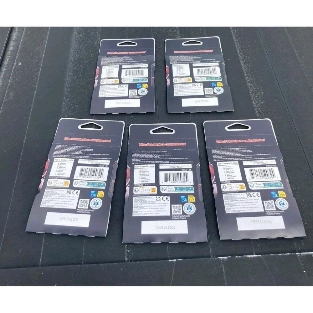 5x One Piece OP-16 The Time of Battle Booster Sleeved Packs Sleeved